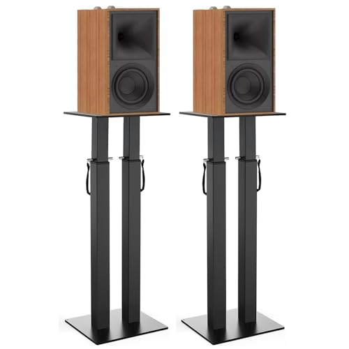 BQKOZFIN スピーカスタンド 卓上 長さ24 x幅21 x高さ74.5cm スピーカー スタンド スピーカー台 良質な金属製 9段高さ調節 42cm~74.5cm 耐 41u+SH5TG0L.jpg